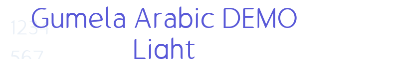 Gumela Arabic DEMO Light font