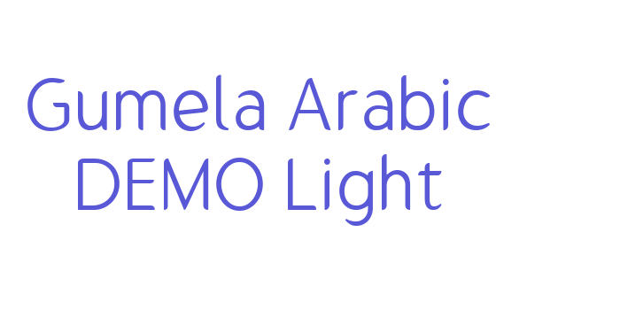 Gumela Arabic DEMO Light Font