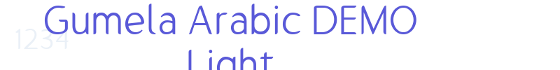 Gumela Arabic DEMO Light font