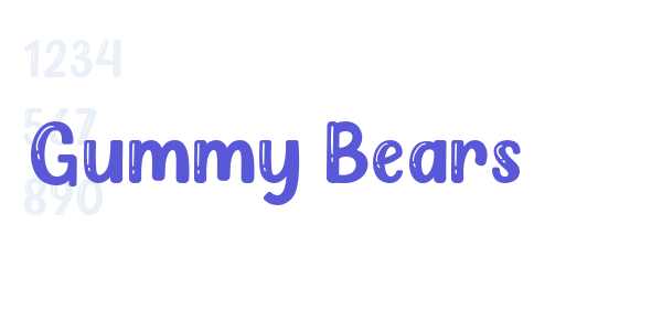 Gummy Bears font free