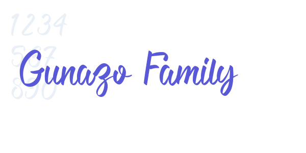 Gunazo Family font