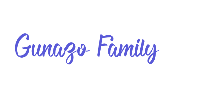 Gunazo Family Font Download