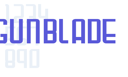 Gunblade Font