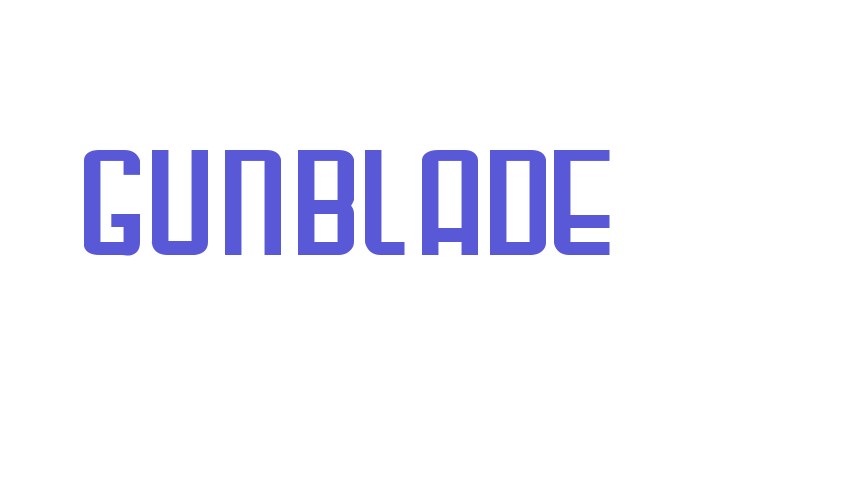 Gunblade Font