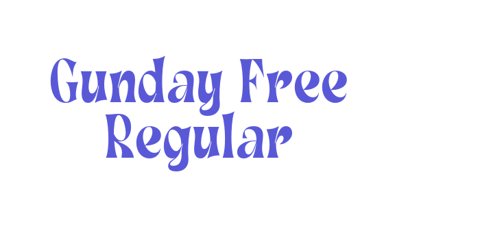 Gunday Free Regular Font Download