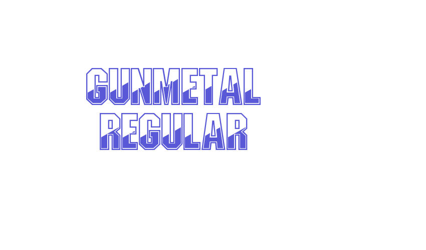 Gunmetal Regular Font