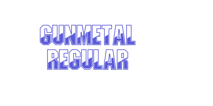 Gunmetal Regular Font Download