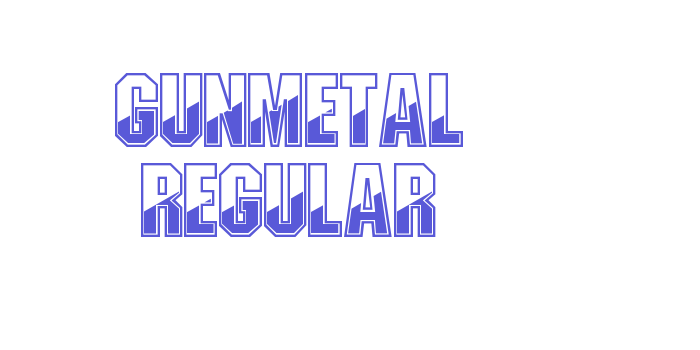 Gunmetal Regular Font