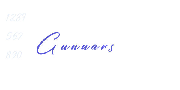 Gunnars font free