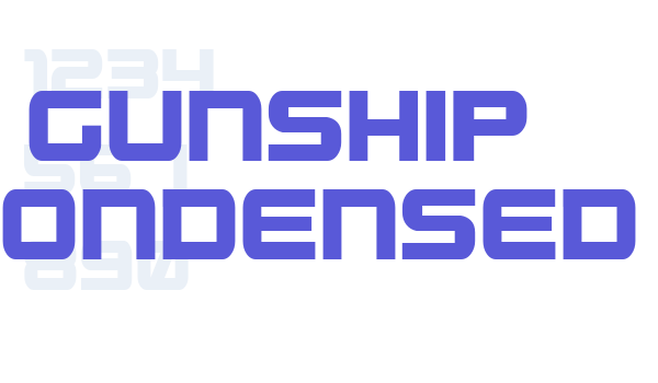 Gunship Condensed Font