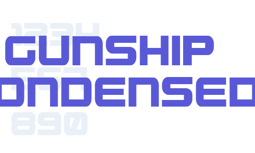 Gunship Condensed Font Download