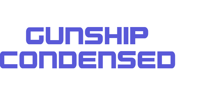 Gunship Condensed Font Download