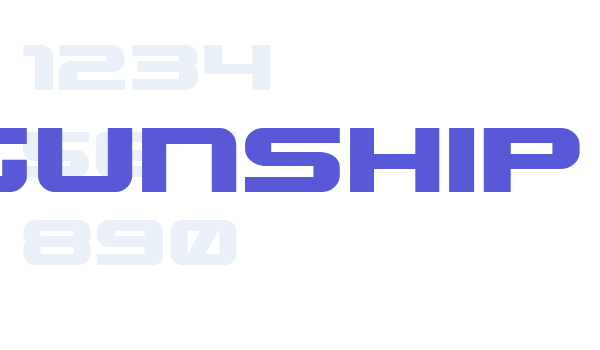 Gunship Font