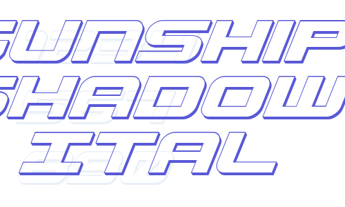 Gunship Shadow Ital Font Download