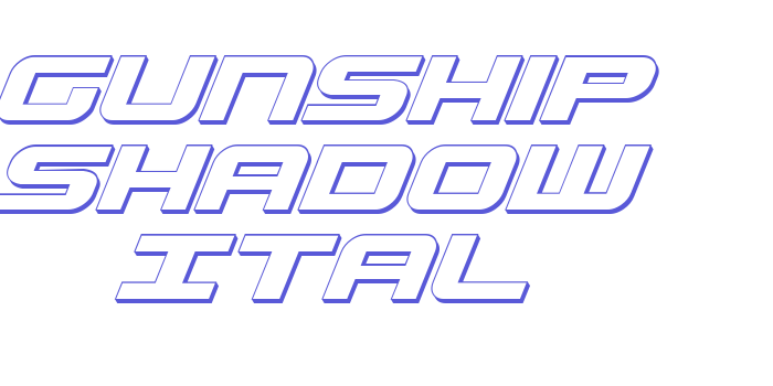 Gunship Shadow Ital Font Download