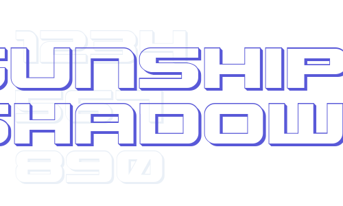 Gunship Shadow Font Download