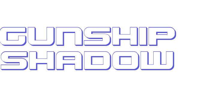 Gunship Shadow Font Download