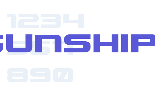 Gunship Font Download