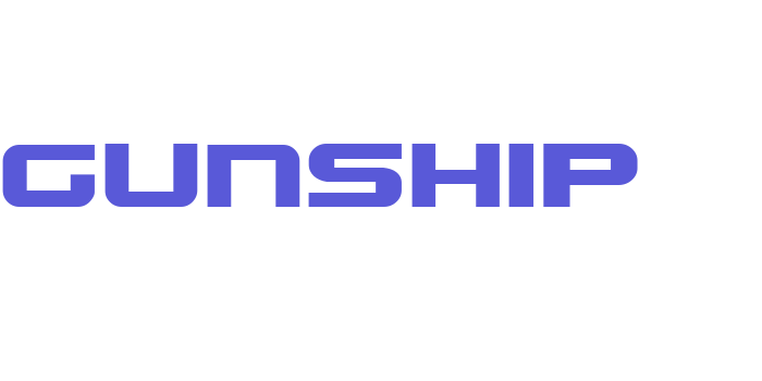 Gunship Font Download