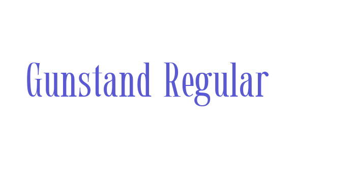 Gunstand Regular Font Download