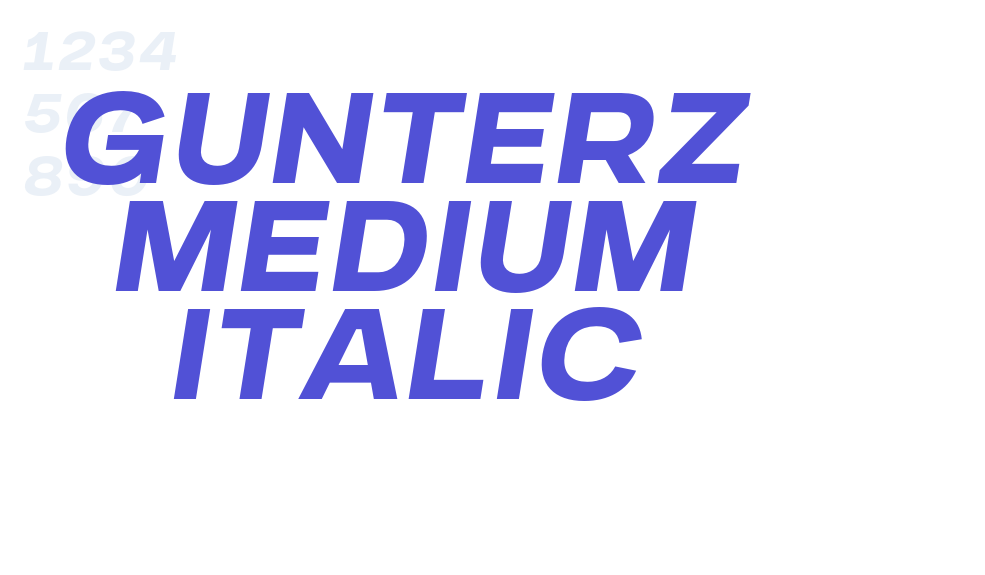 Gunterz Medium Italic-font-download