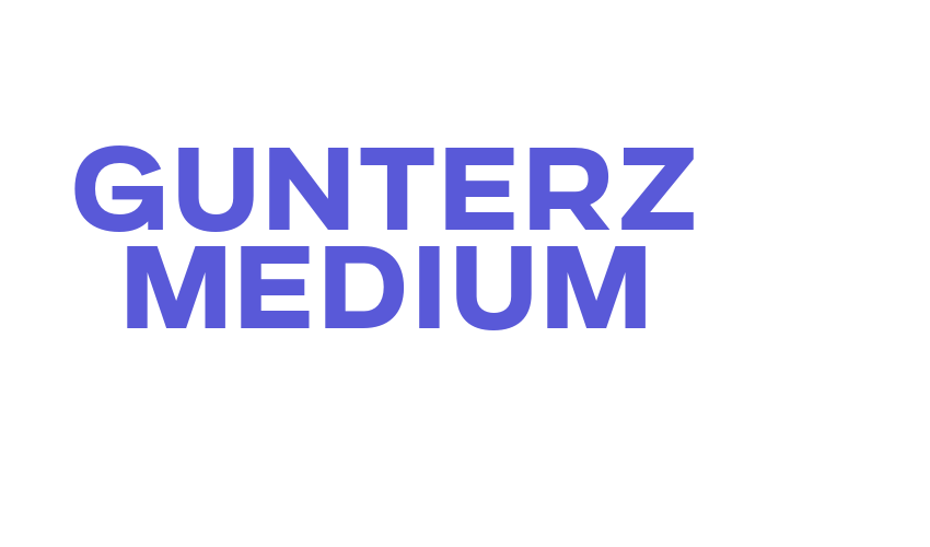 Gunterz Medium Font