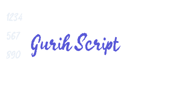 Gurih Script font free