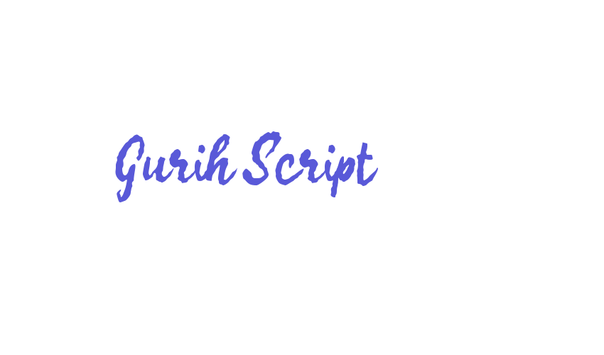 Gurih Script Font