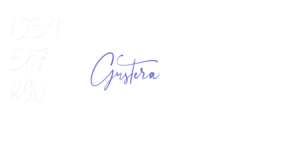 Gustera font