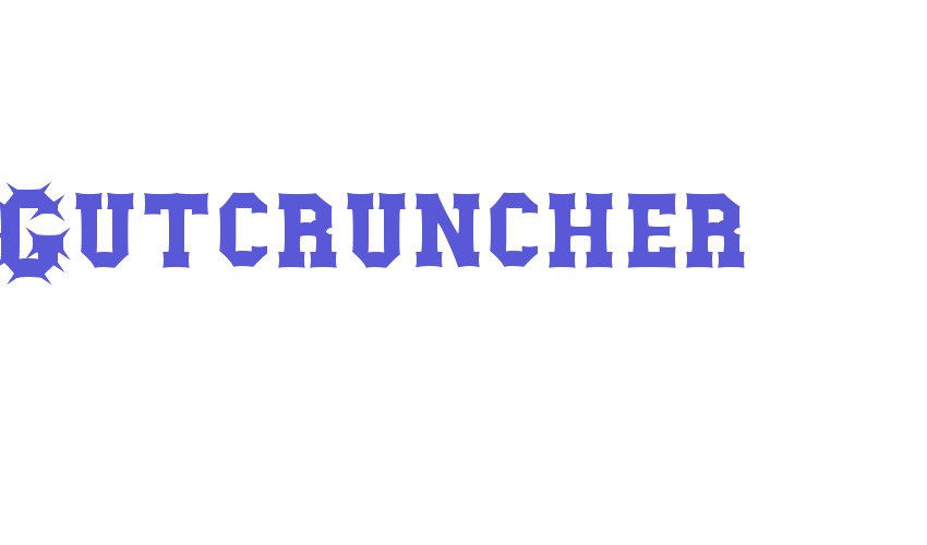 Gutcruncher Font Download