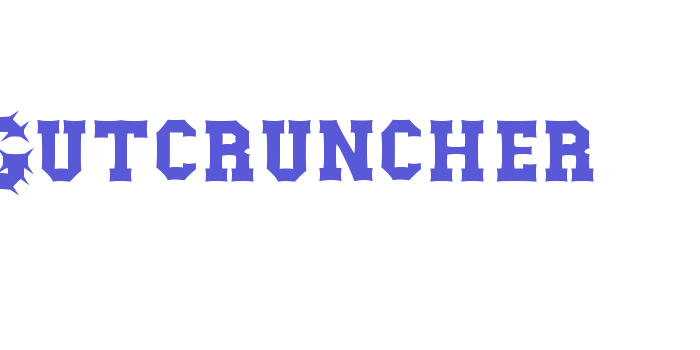 Gutcruncher Font Download