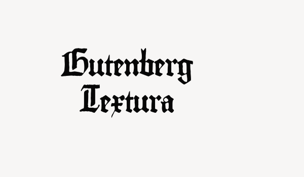 Gutenberg Textura Font