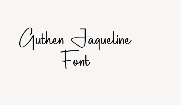 Guthen Jaqueline Font Font