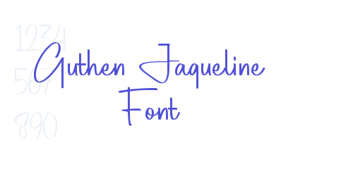 Guthen Jaqueline Font-font-download