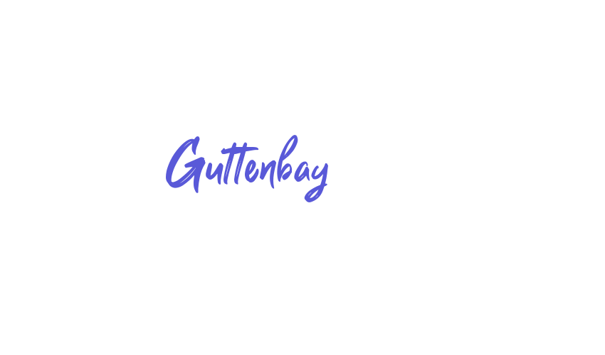 Guttenbay Font