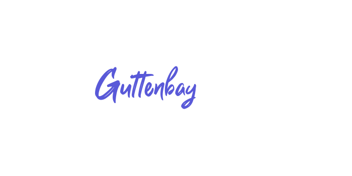 Guttenbay Font Download