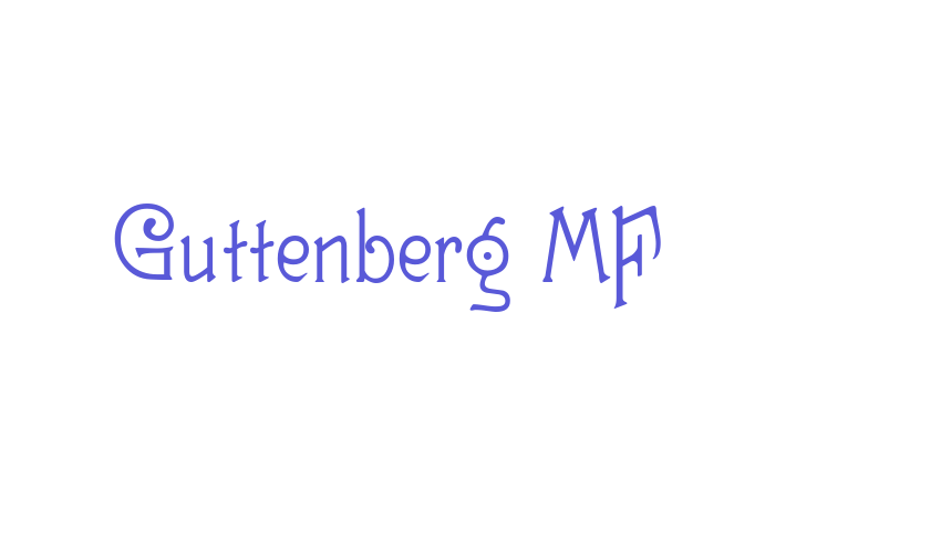 Guttenberg MF Font Download