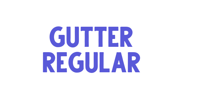 Gutter Regular Font Download