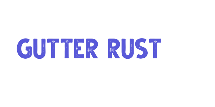 Gutter Rust Font Download