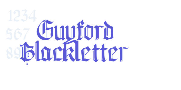 Guyford Blackletter font free