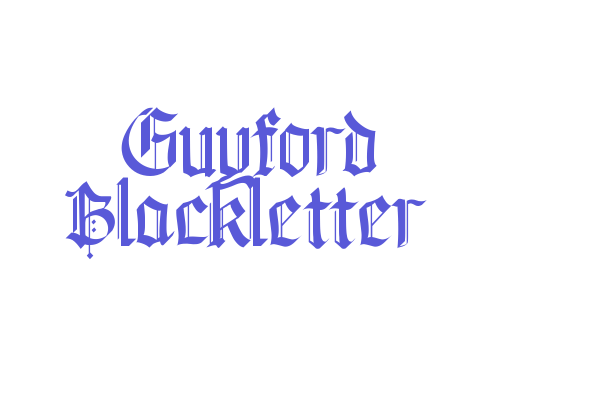 Guyford Blackletter Font