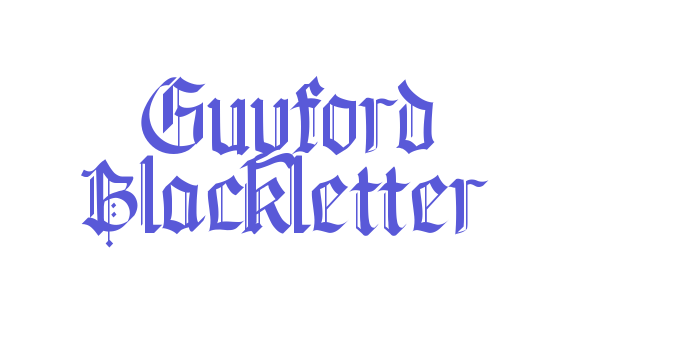 Guyford Blackletter Font Download