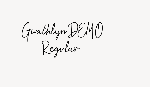 Gwathlyn DEMO Regular Font