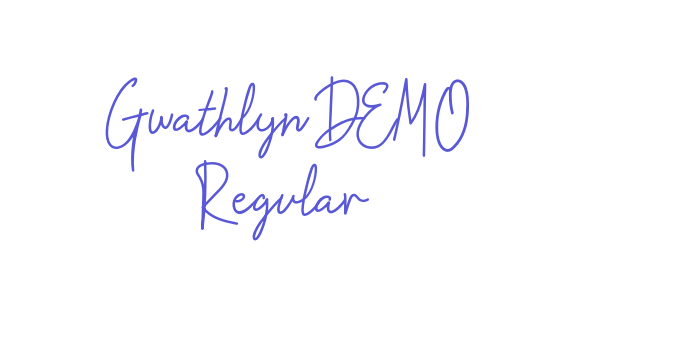 Gwathlyn DEMO Regular Font Download