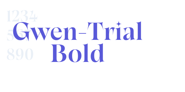 Gwen-Trial Bold font