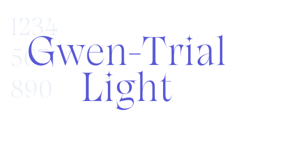 Gwen-Trial Light font