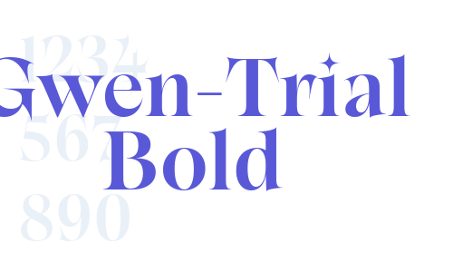 Gwen-Trial Bold Font Download