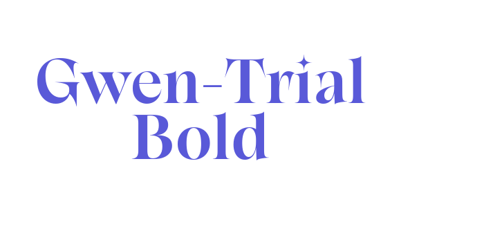 Gwen-Trial Bold Font Download