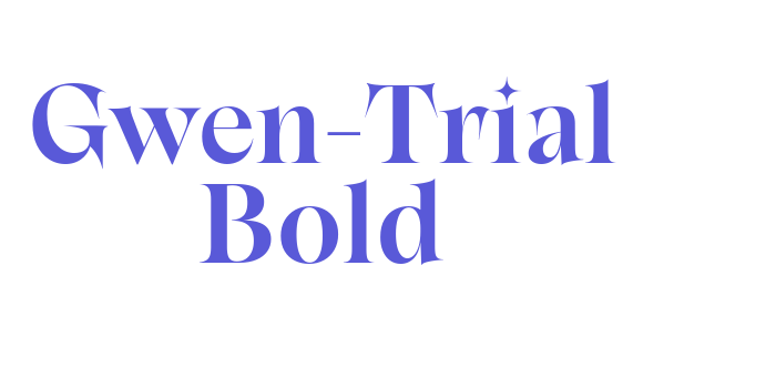 Gwen-Trial Bold Font