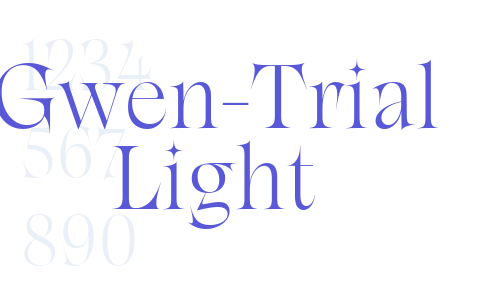 Gwen-Trial Light Font Download